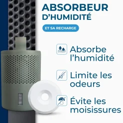Absorbeur d'humidité + 1 tablette