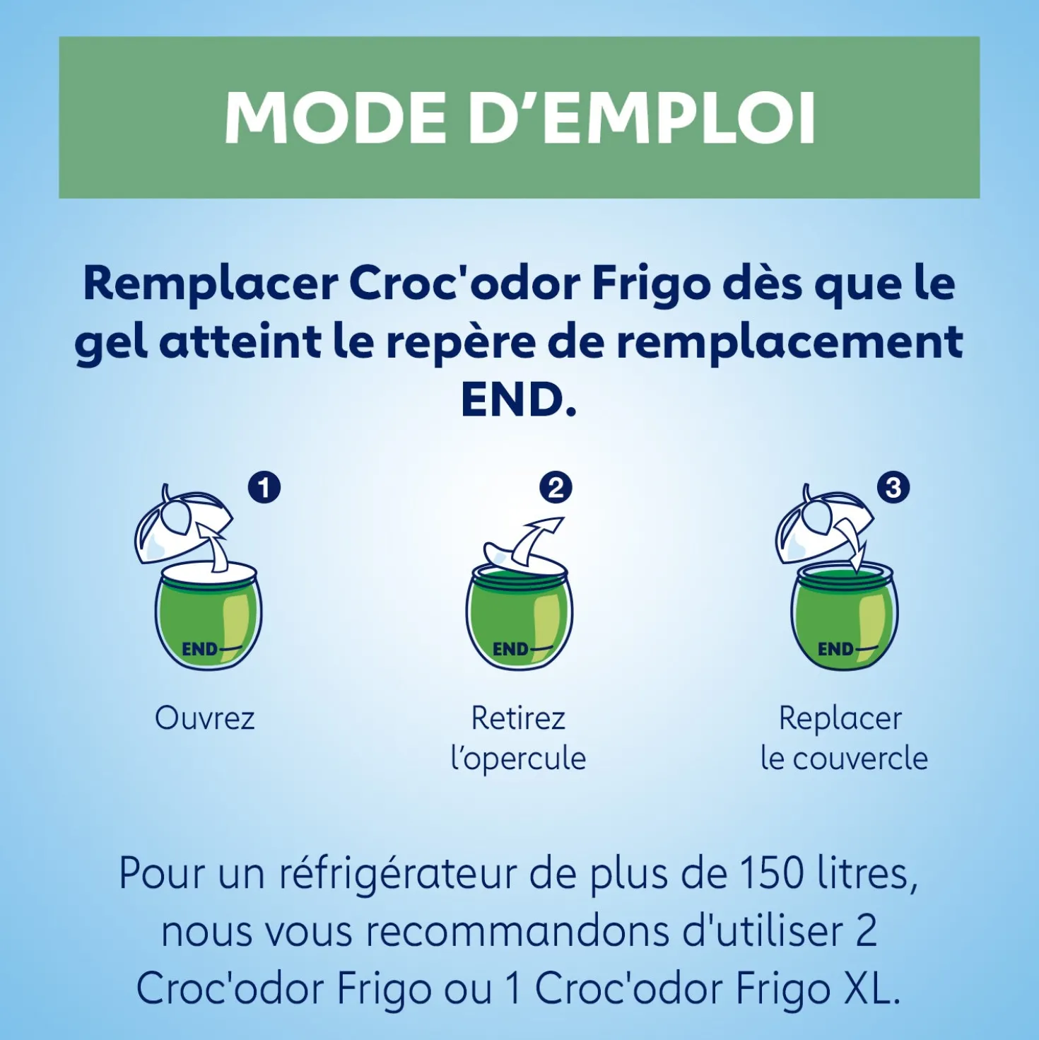 Absorbeur d'odeurs Frigo x2