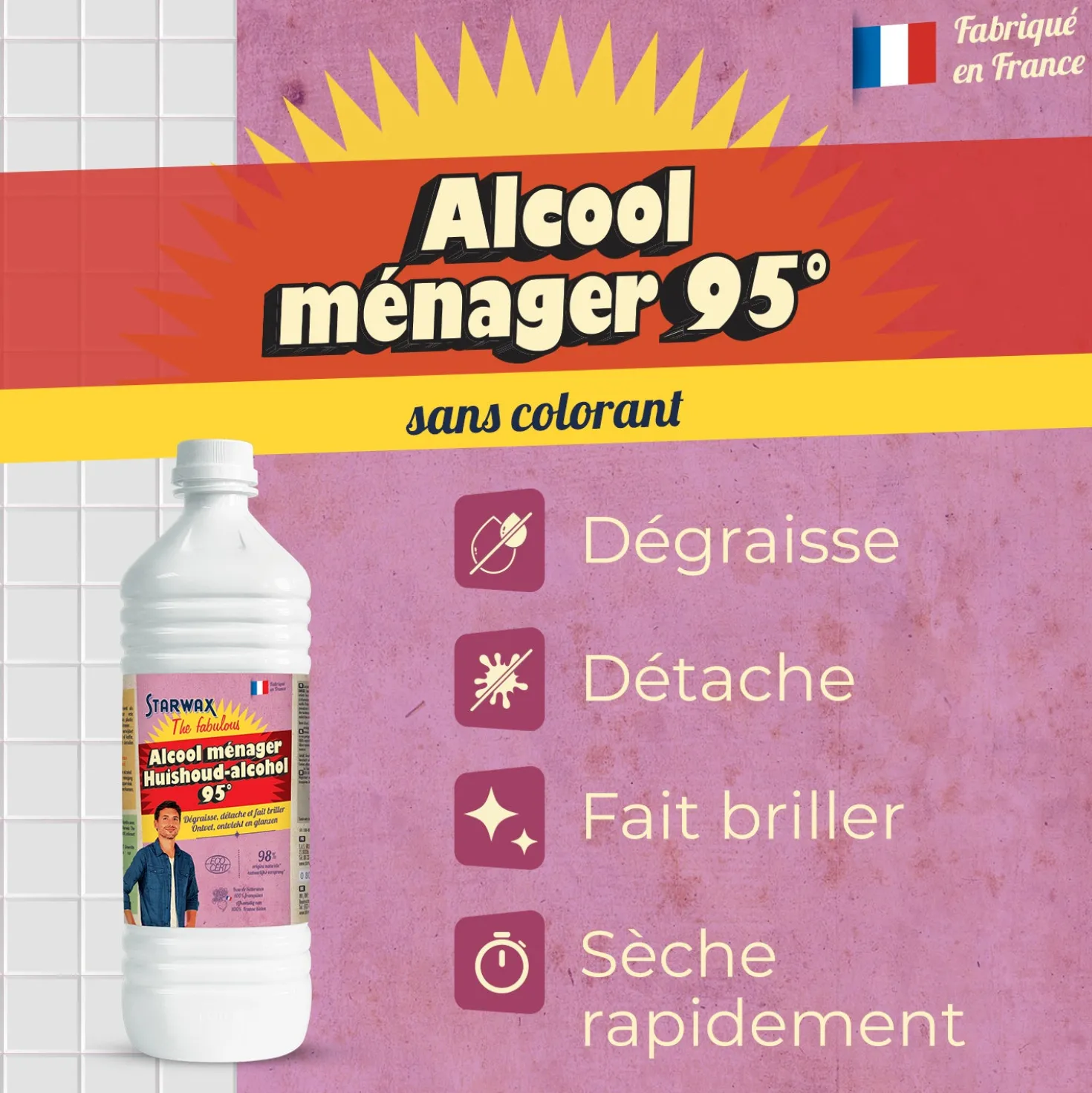 Alcool ménager 9.5°