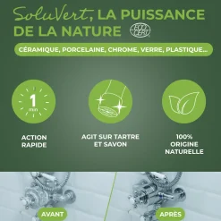 Anti-calcaire express pour salle de bains