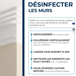 Anti-moisissures pour murs et pièces à vivre
