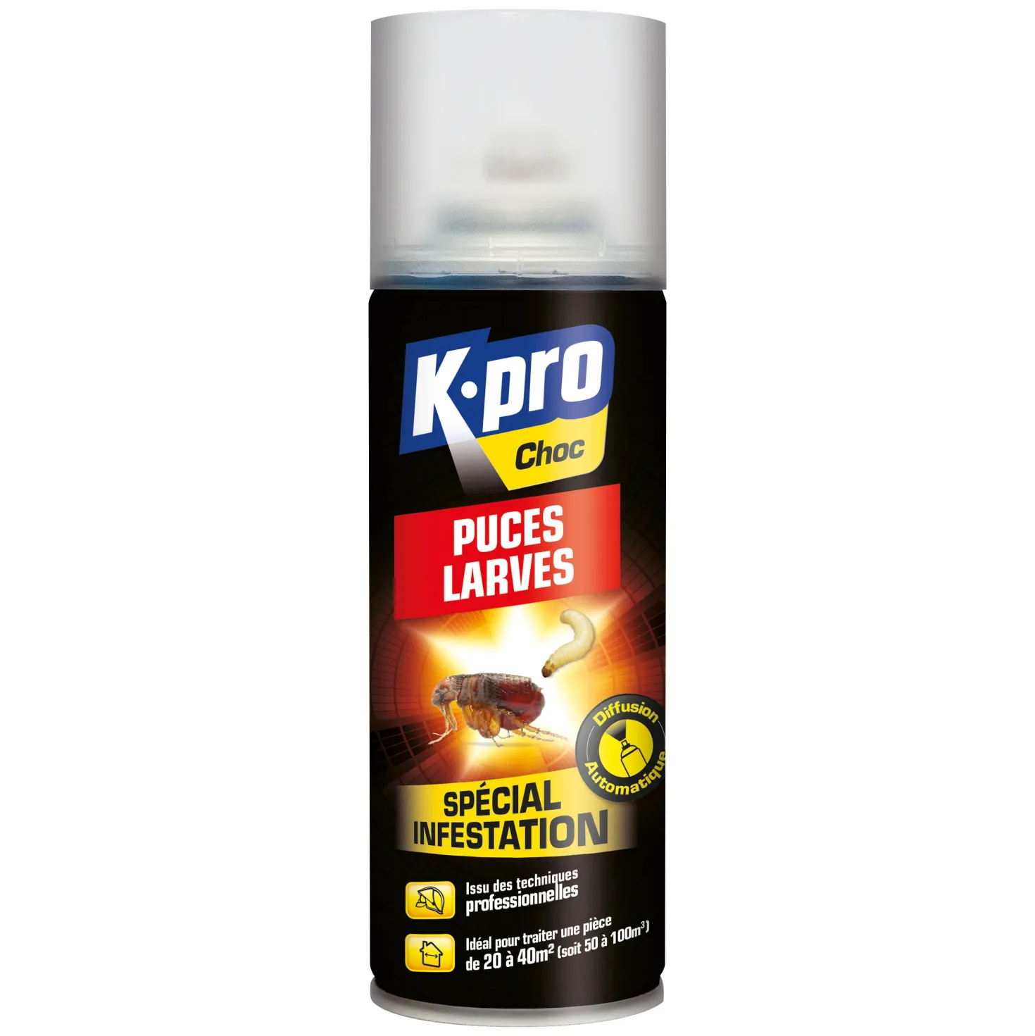 Aérosol diffusion automatique puces et larves