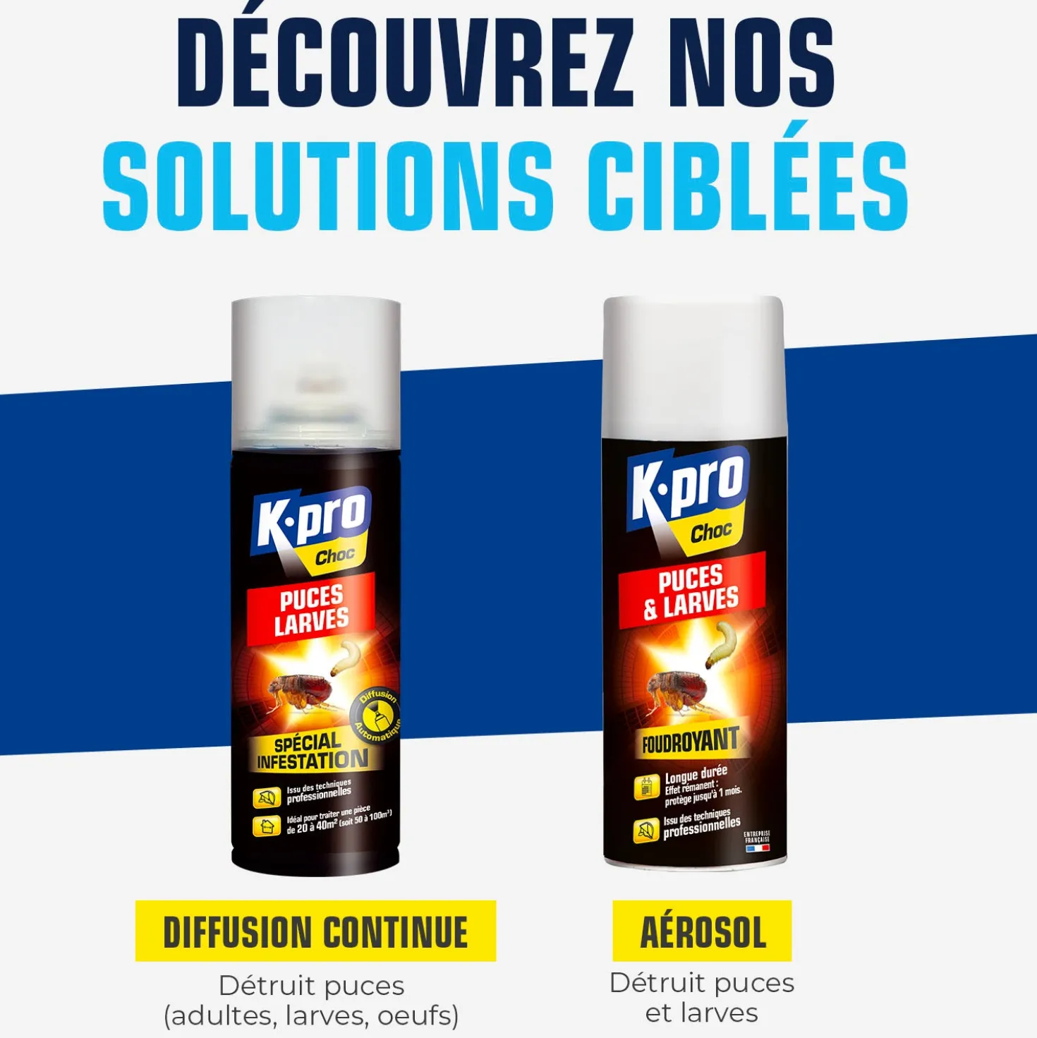 Aérosol diffusion automatique puces et larves