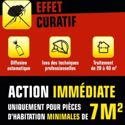 Aérosol diffusion automatique puces et larves