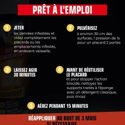 Aérosol foudroyant mites alimentaires