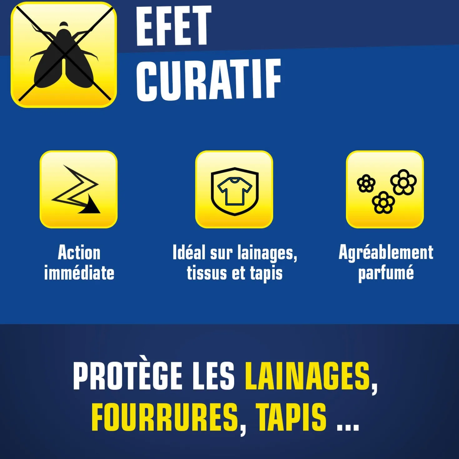 Aérosol mites des vêtements