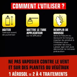 Aérosol nids de guêpes et frelons