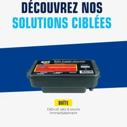 Boite appât sécurisée vide contre rats et souris