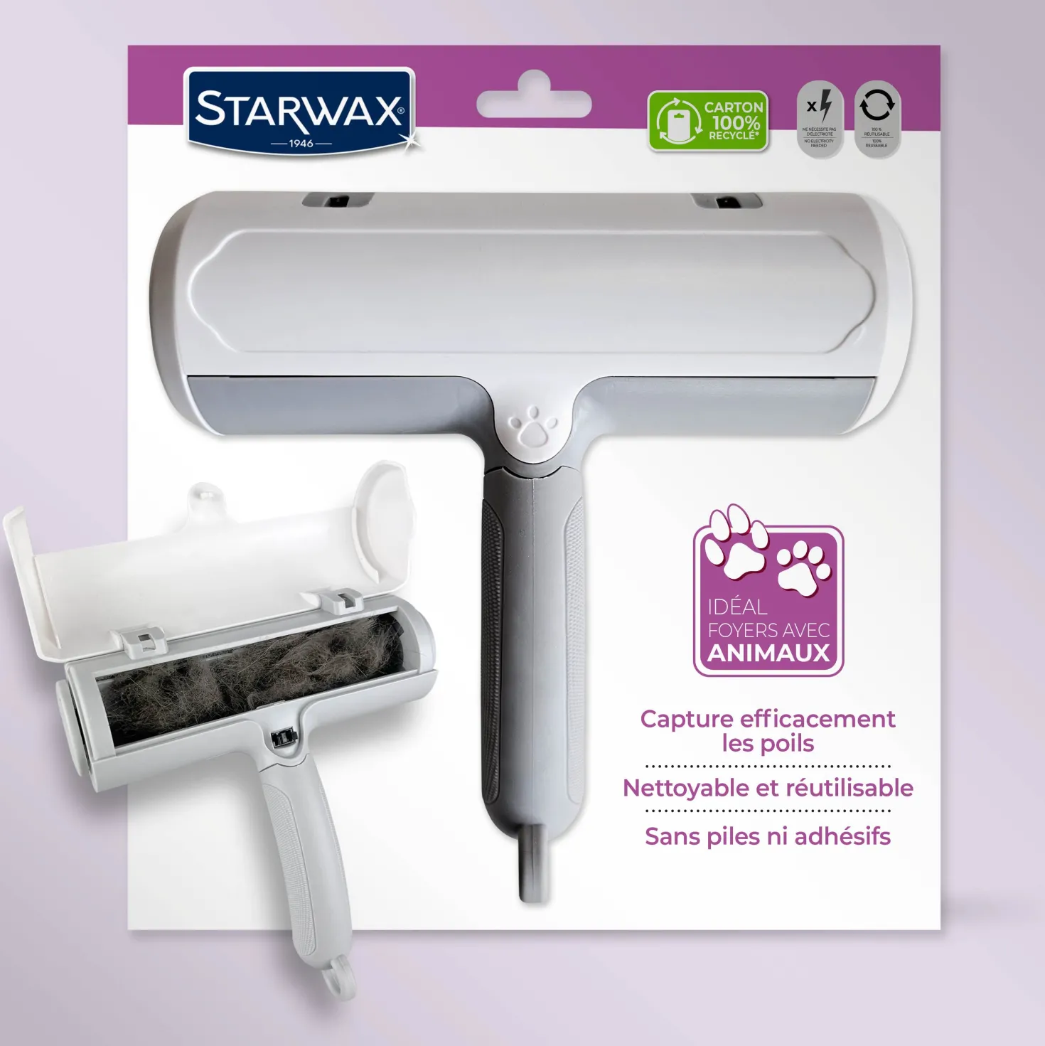 Brosse anti-poils animaux