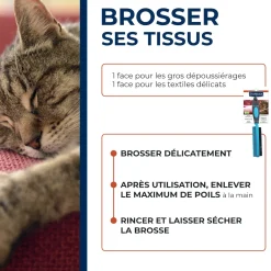 Brosse caoutchouc pour textile