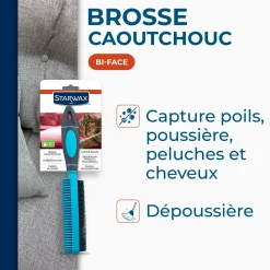 Brosse caoutchouc pour textile