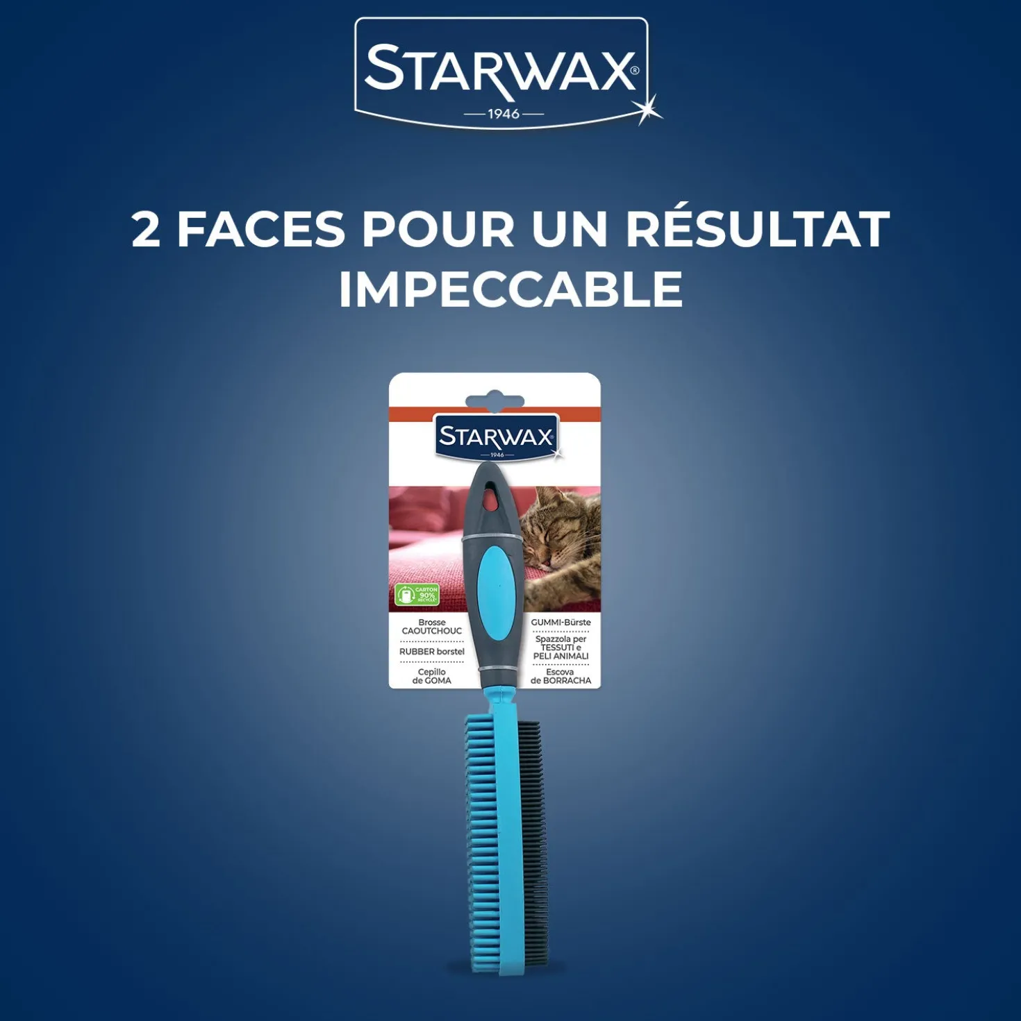 Brosse caoutchouc pour textile
