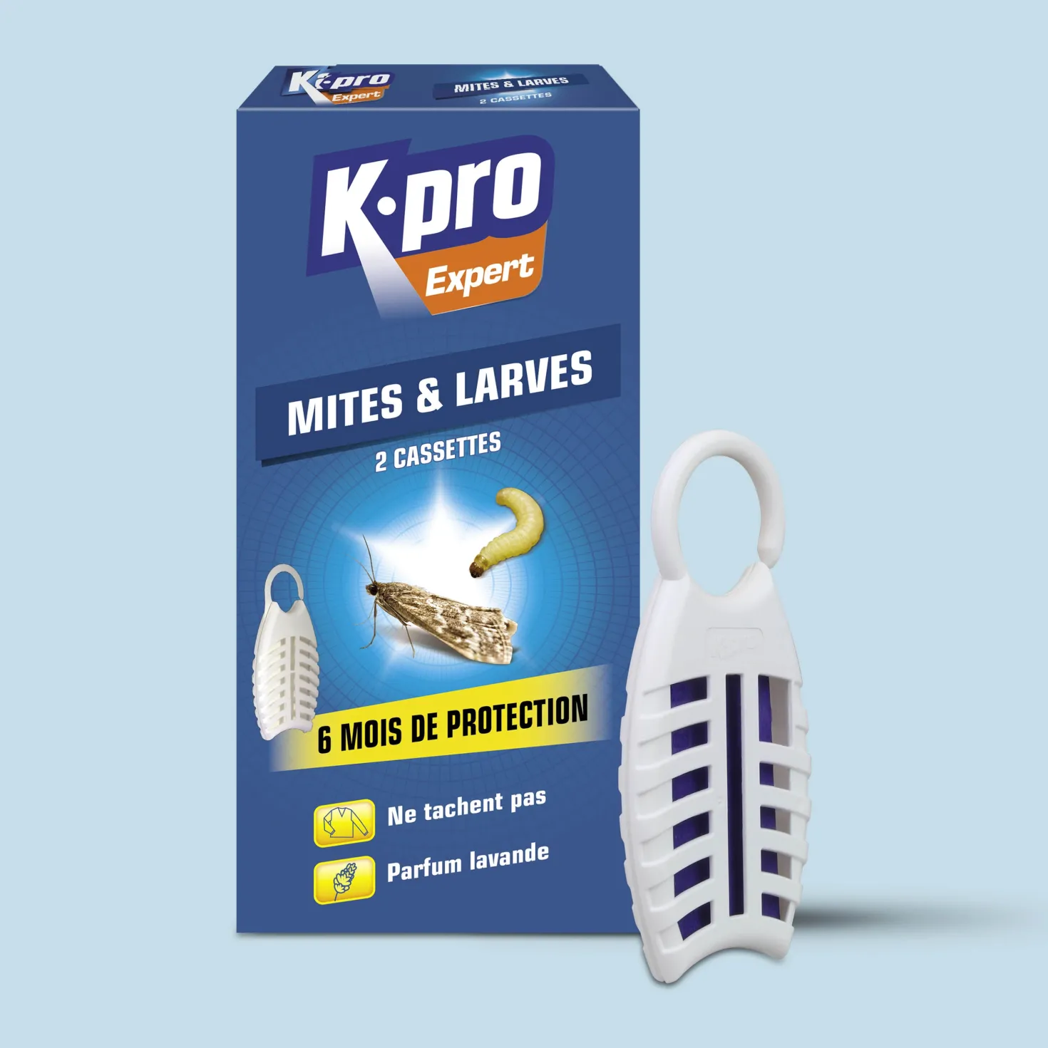 Cassettes contre les mites et larves