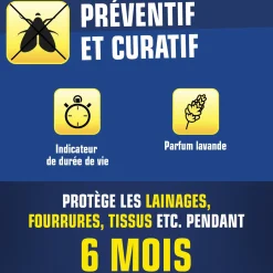 Cassettes contre les mites et larves