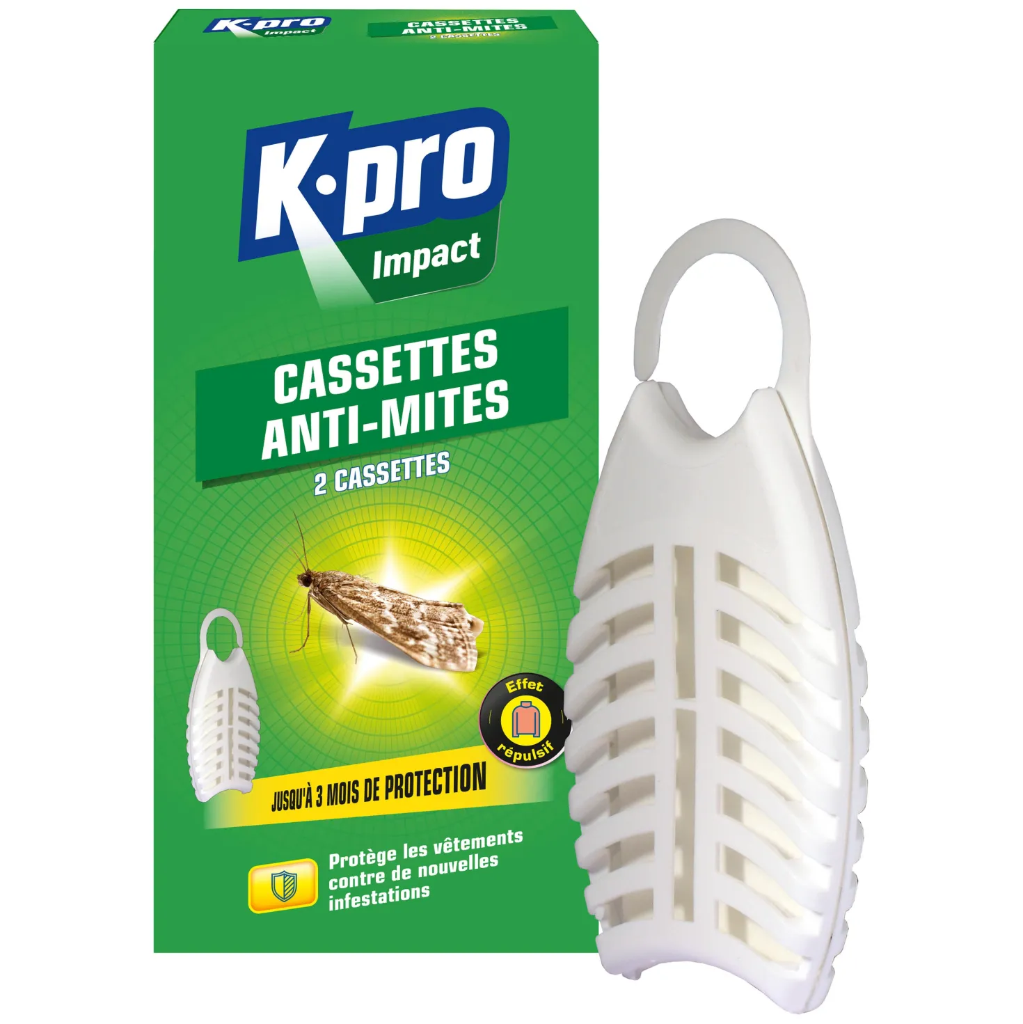 Cassettes répulsives mites des vêtements