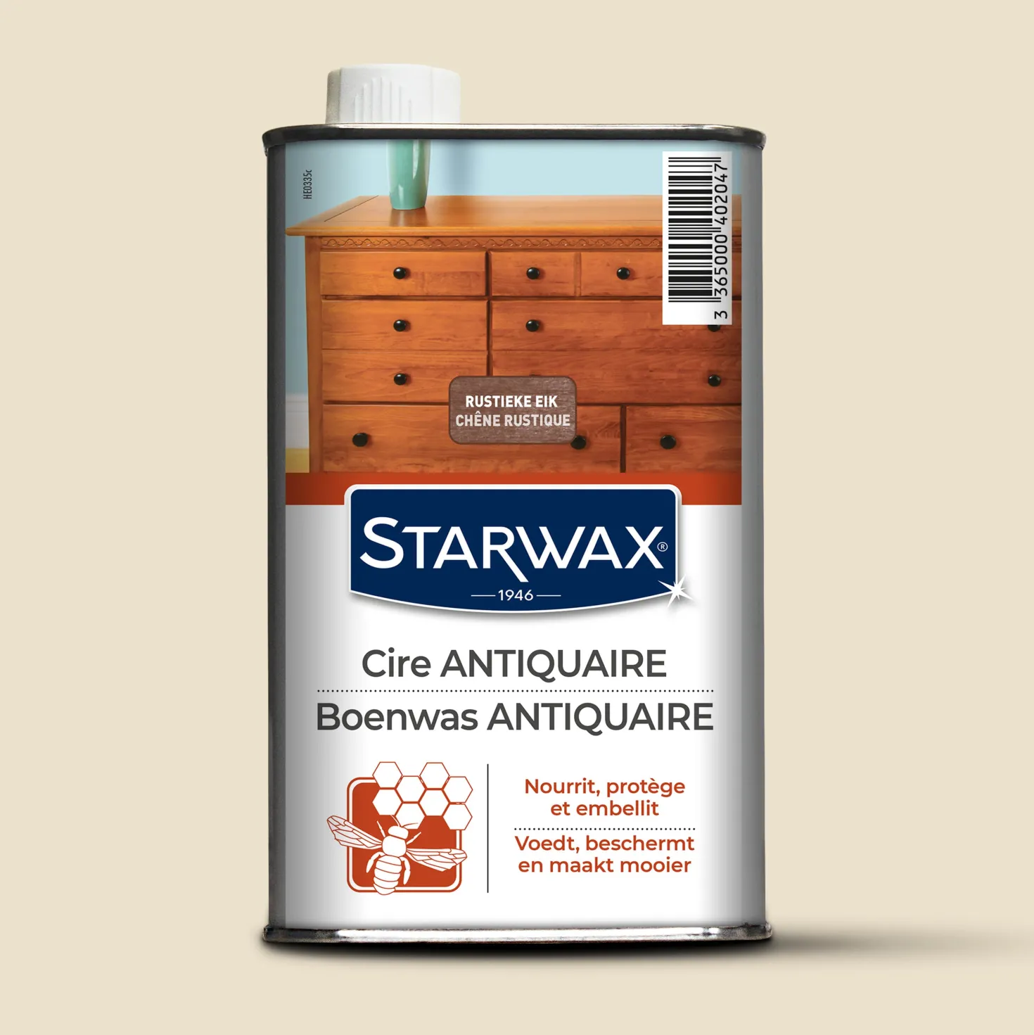 Cire antiquaire liquide pour bois cirés
