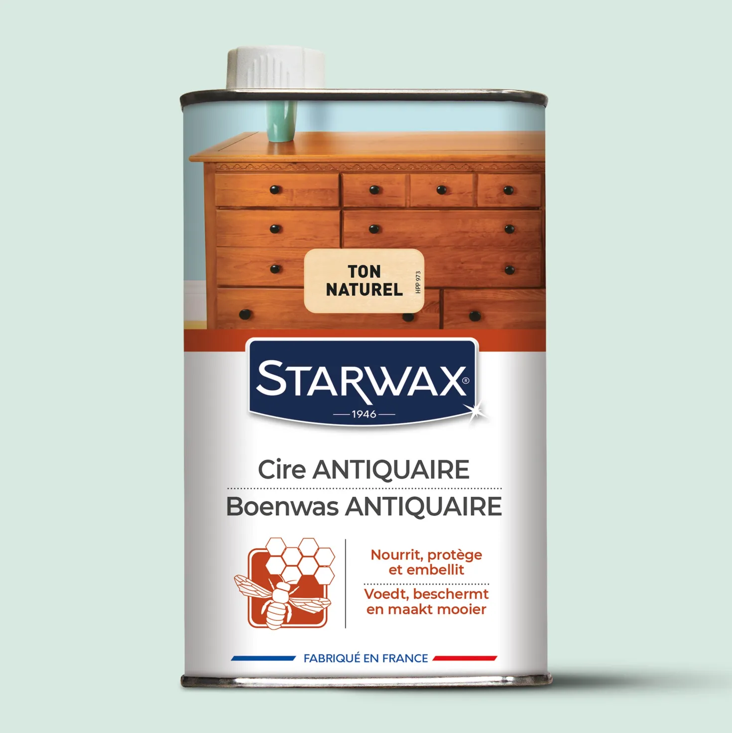 Cire antiquaire liquide pour bois cirés