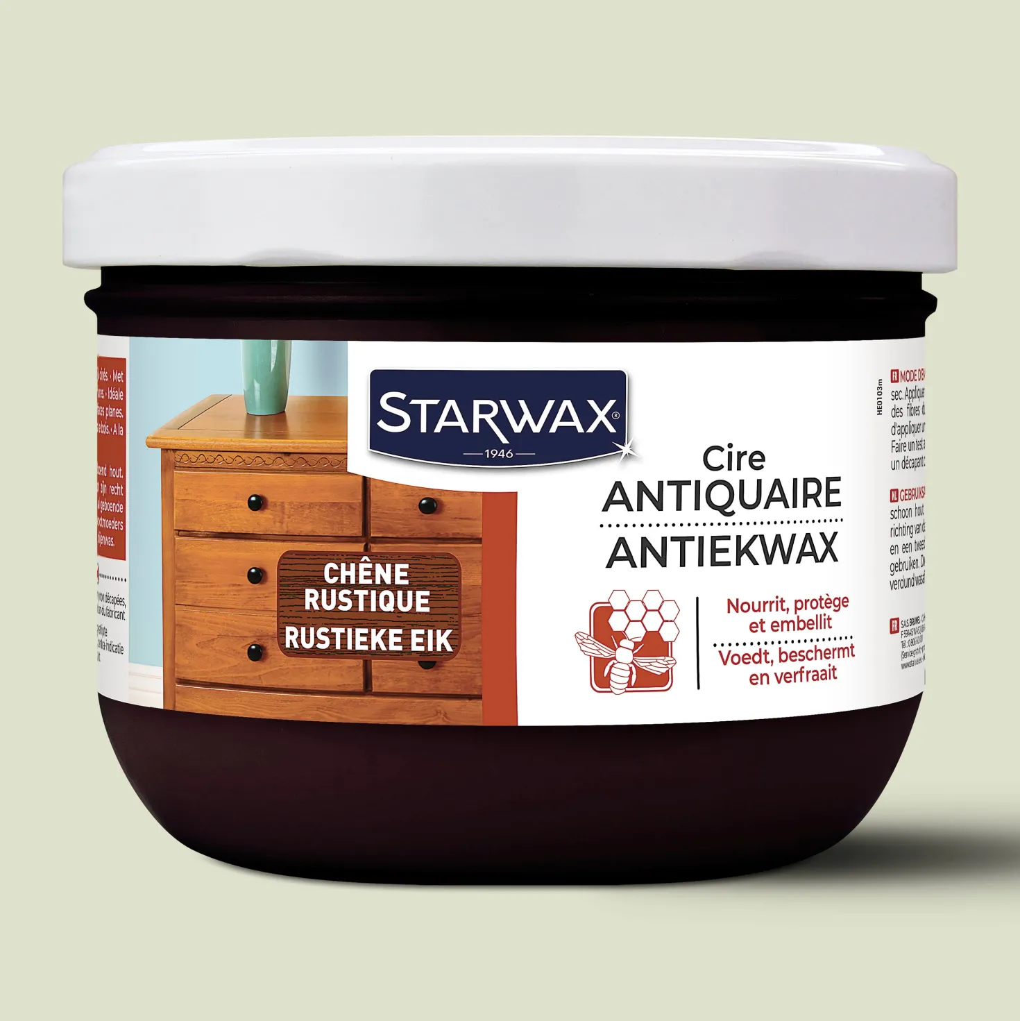 Cire antiquaire pâte pour bois cirés