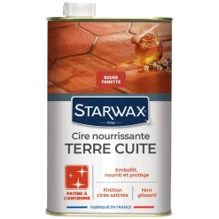 Cire nourrissante (patine à l'ancienne) pour tomettes et terres cuites