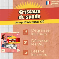 Cristaux de soude en doses prêtes à l'emploi
