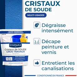 Cristaux de soude gros travaux 1,4kg