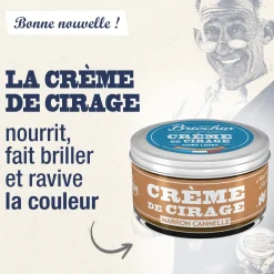 Crème de cirage marron cannelle
