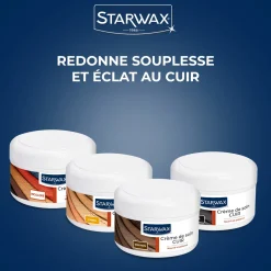 Crème de soin incolore pour cuir