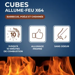 Cubes allume feu PEFC