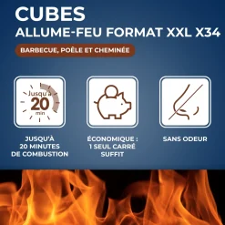 Cubes allume feu XXL PEFC