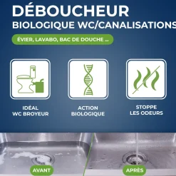 Déboucheur biologique pour canalisations