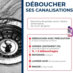 Déboucheur gel pour canalisations