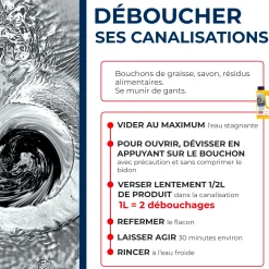 Déboucheur liquide pour canalisations