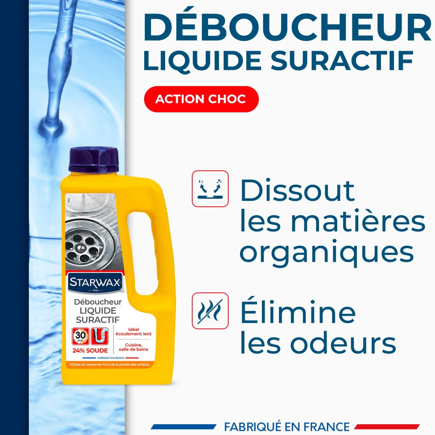 Déboucheur liquide pour canalisations