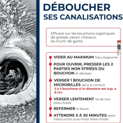 Déboucheur microbilles pour canalisations