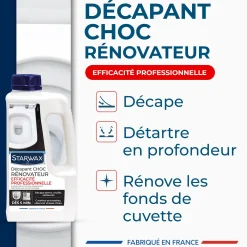 Décapant choc rénovateur WC - Efficacité Professionnelle