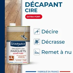 Décapant cire pour parquets cirés