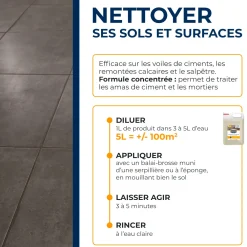 Décapant laitance de ciment