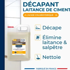 Décapant laitance de ciment