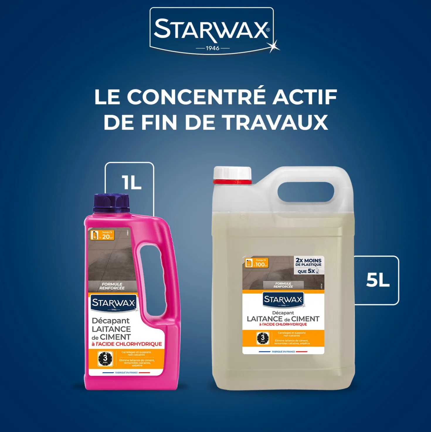 Décapant laitance de ciment
