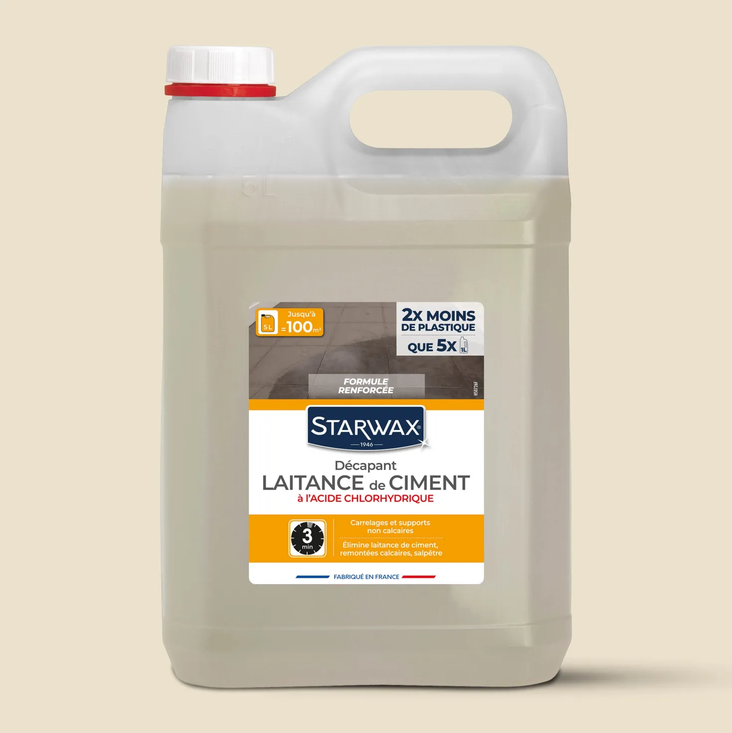 Décapant laitance de ciment