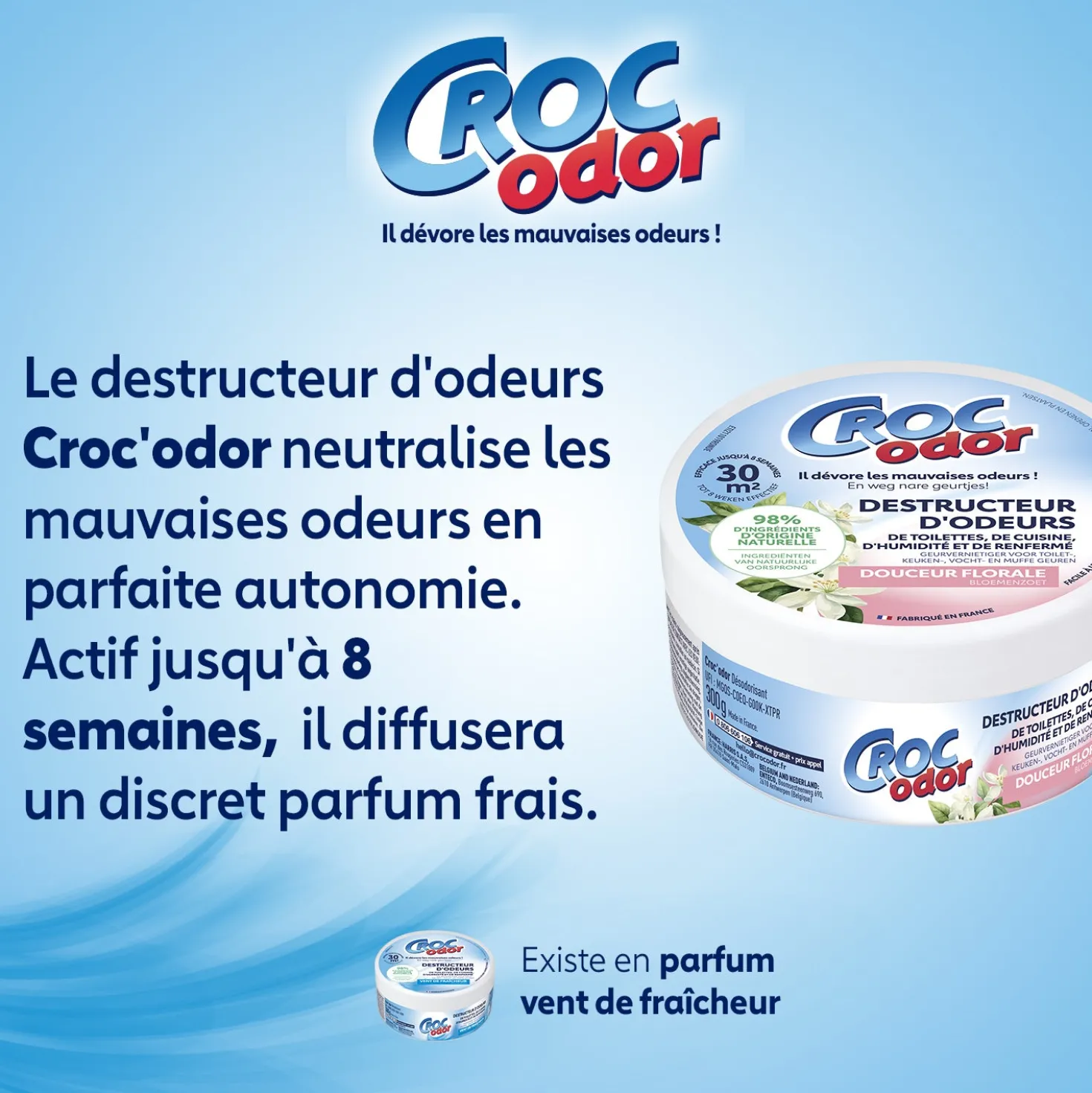 Destructeur d'odeurs douceur florale