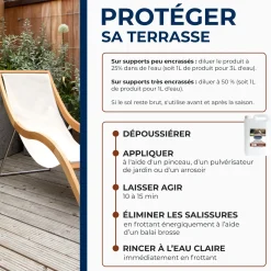 Dégrisant concentré pour terrasse en bois