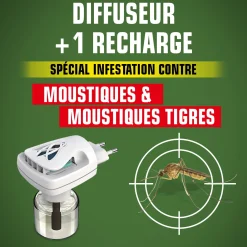 Diffuseur électrique anti moustiques + Recharge