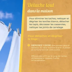 Doses prêtes à l'emploi détachantes & raviveur de blancheur – Percarbonate de Soude