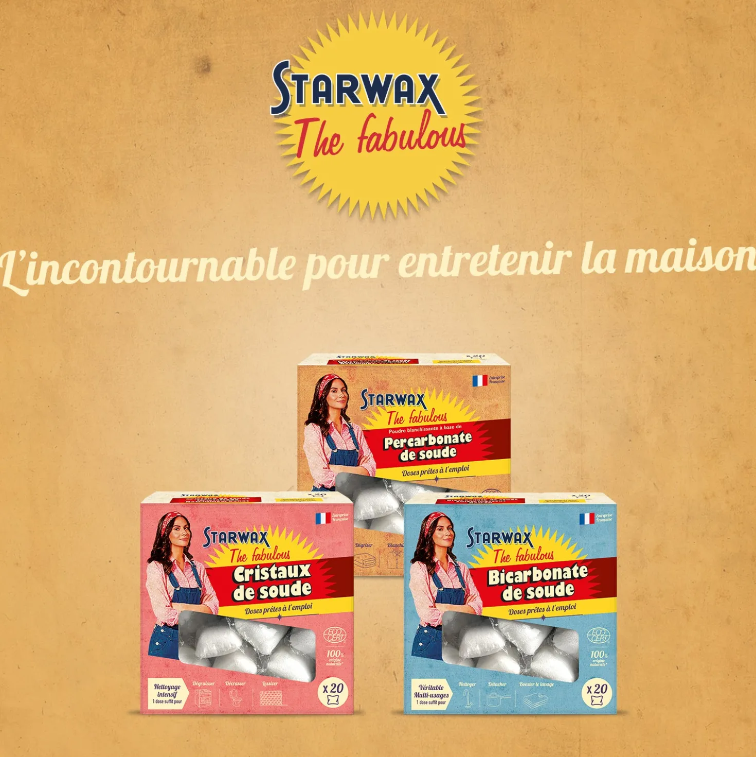 Doses prêtes à l'emploi détachantes & raviveur de blancheur – Percarbonate de Soude