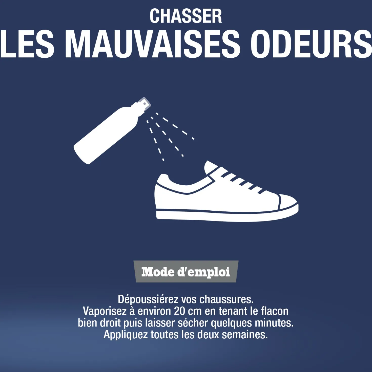 Désodorisant chaussures au bicarbonate