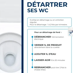 Détartrant pour WC broyeurs