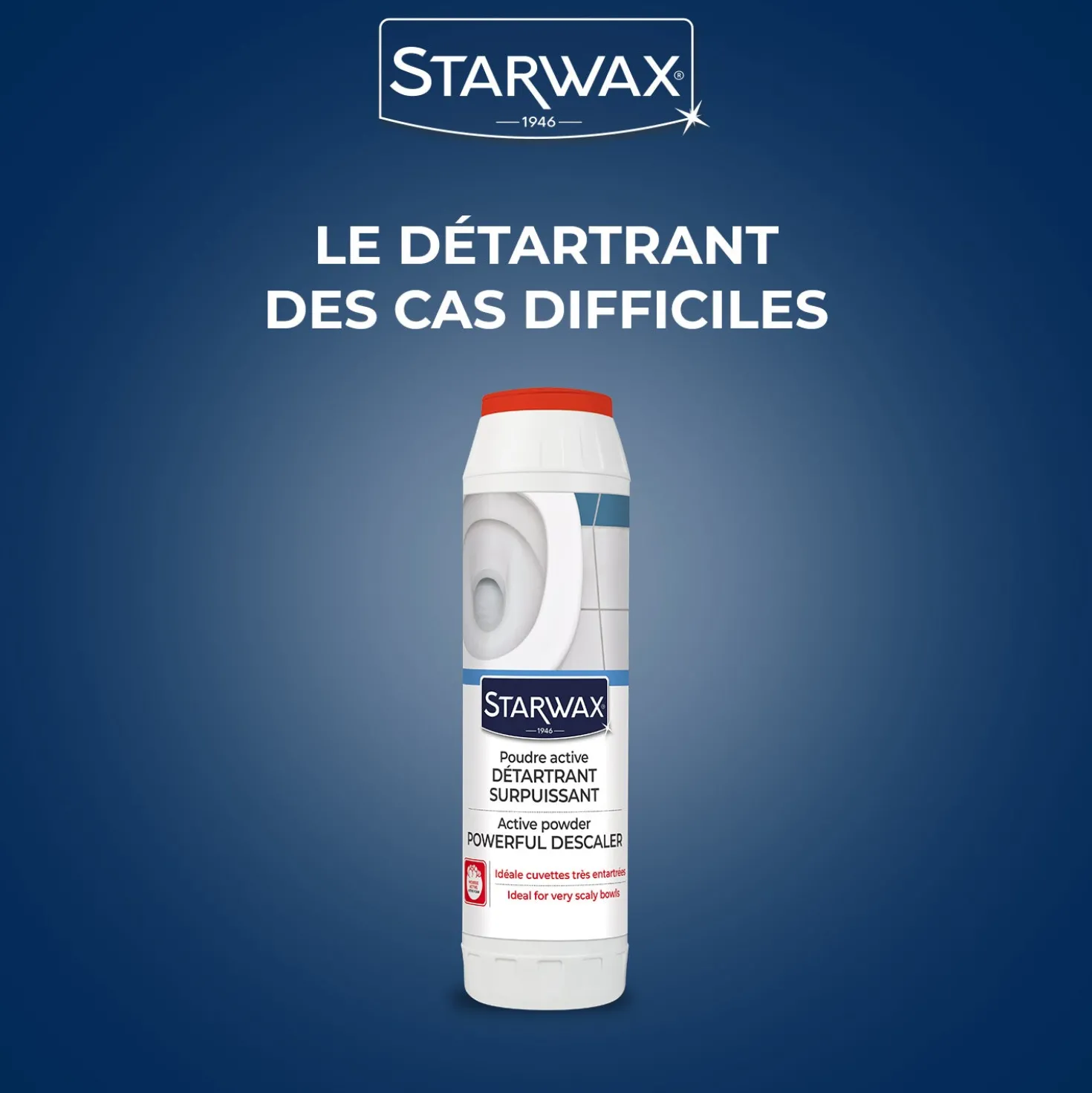 Détartrant surpuissant poudre pour WC