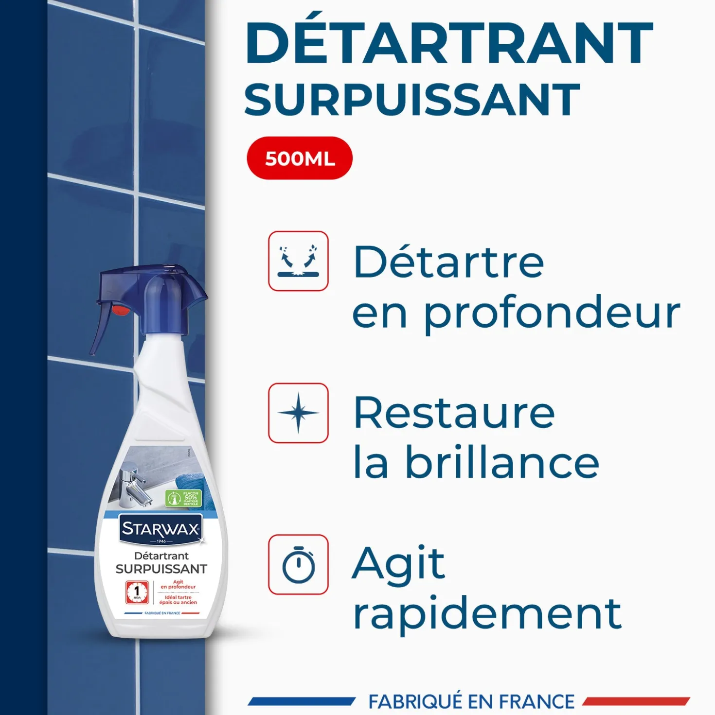 Détartrant surpuissant pour salle de bains