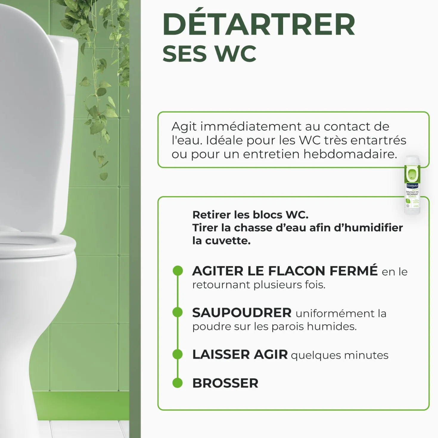 Détartrant WC décapant suractif